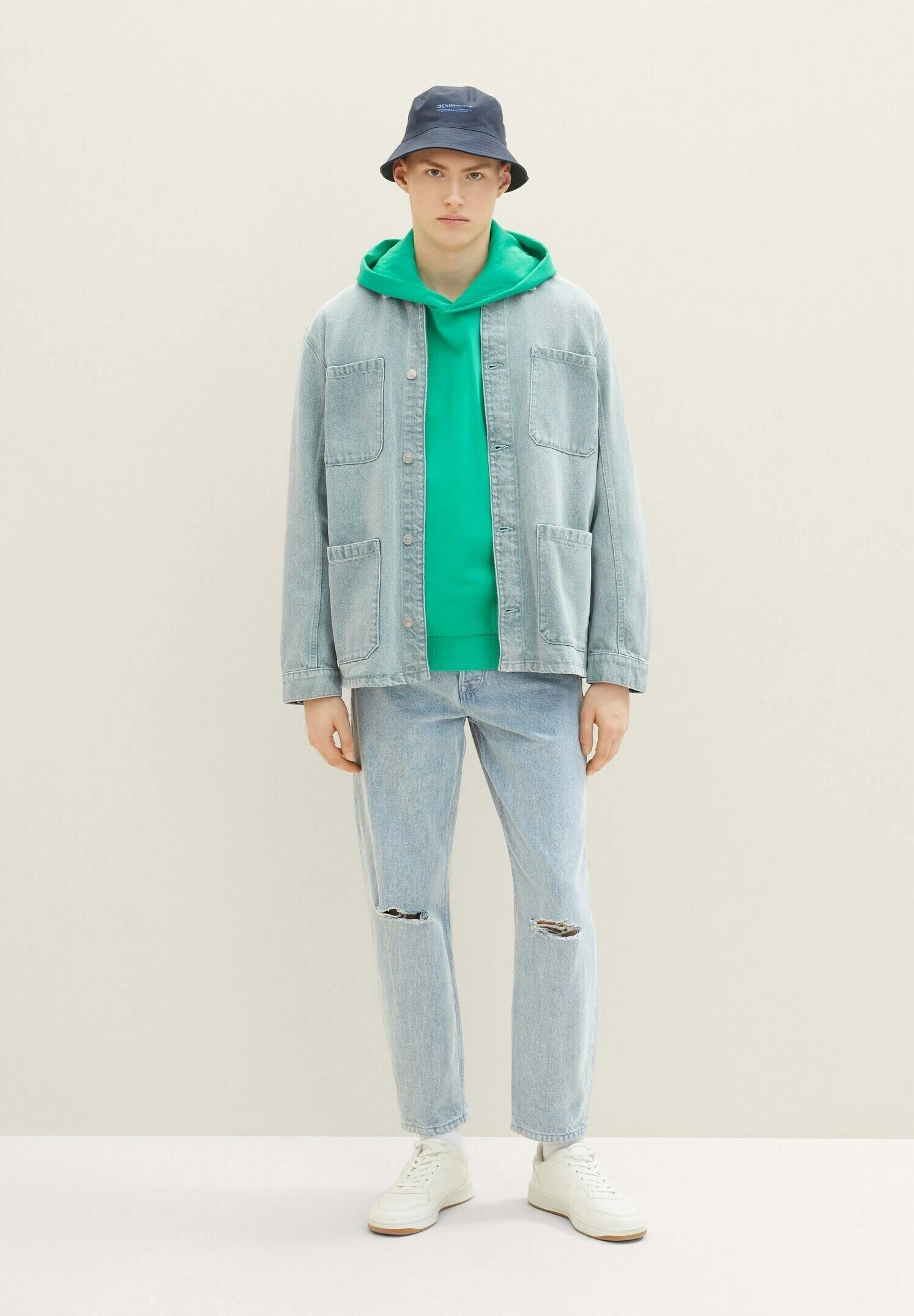 TOM TAILOR Denim Mit Print - Hoodie - Fresh Peppermint 4 TOM TAILOR Denim Mit Print - Hoodie - Fresh Peppermint - Afbeelding 2