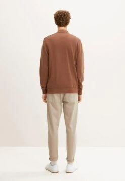 TOM TAILOR Denim Sweater Met Rits - Light Wood Brown -Syntia Delaney 6a91b1c3fbdd445787a15234901f4e9a