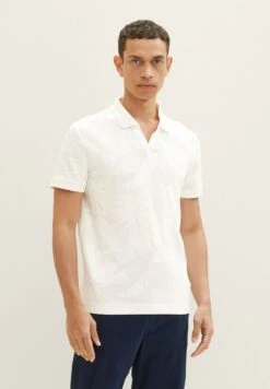 Tom Tailor Gemustertes - Poloshirt - Off White