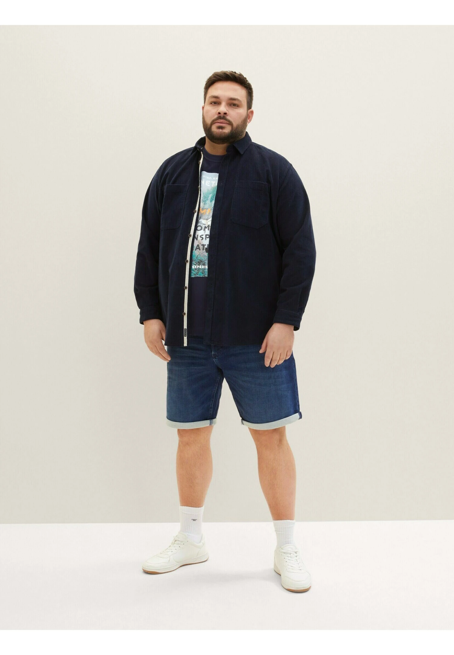 Tom Tailor Jeansshort - Dark Stone Wash Denim 4 Tom Tailor Jeansshort - Dark Stone Wash Denim - Afbeelding 2