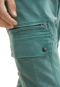 Tom Tailor Cargobroek - Deep Bluish Green -Syntia Delaney 6f40d878b5ec4412988e124304e90807