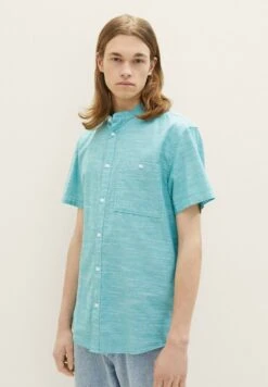 TOM TAILOR Denim Kurzarm - Overhemd - Turquoise Chambray