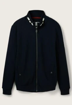 Tom Tailor Mit Struktur - Sweater Met Rits - Sky Captain Blue -Syntia Delaney 70c31777b5be4348b0e10532b06a6545