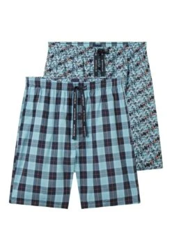 Tom Tailor Gemusterte Bermuda Im 2Er Pack - Pyjamabroek - Green Medium Allover