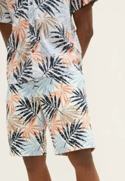Tom Tailor Gemusterte- Shorts - Orange Colorful Leaf Design -Syntia Delaney 72ddb10e9f6a4aaebe2271e0d4812b24