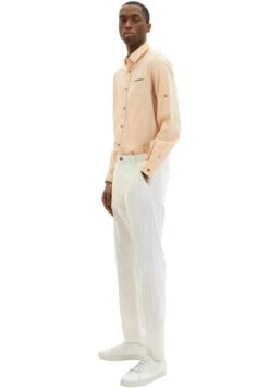 Tom Tailor Mit Struktur - Overhemd - Orange White Squared Structure -Syntia Delaney 73b439326631404e950618bd063df5a6