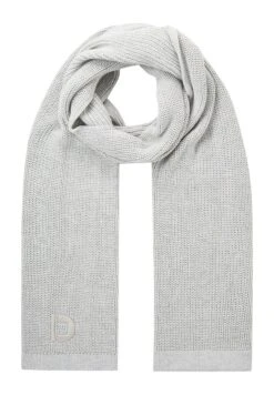 TOM TAILOR Denim Mit Logo Stickerei - Sjaal - Light Stone Grey Melange -Syntia Delaney 73b7d794dc614b4b9cc017c76f71b084