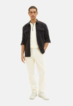 Tom Tailor Serafino With Chestpocket - Longsleeve - Vintage Beige -Syntia Delaney 73d8e129c7fb4c2db8bd177887936a6b