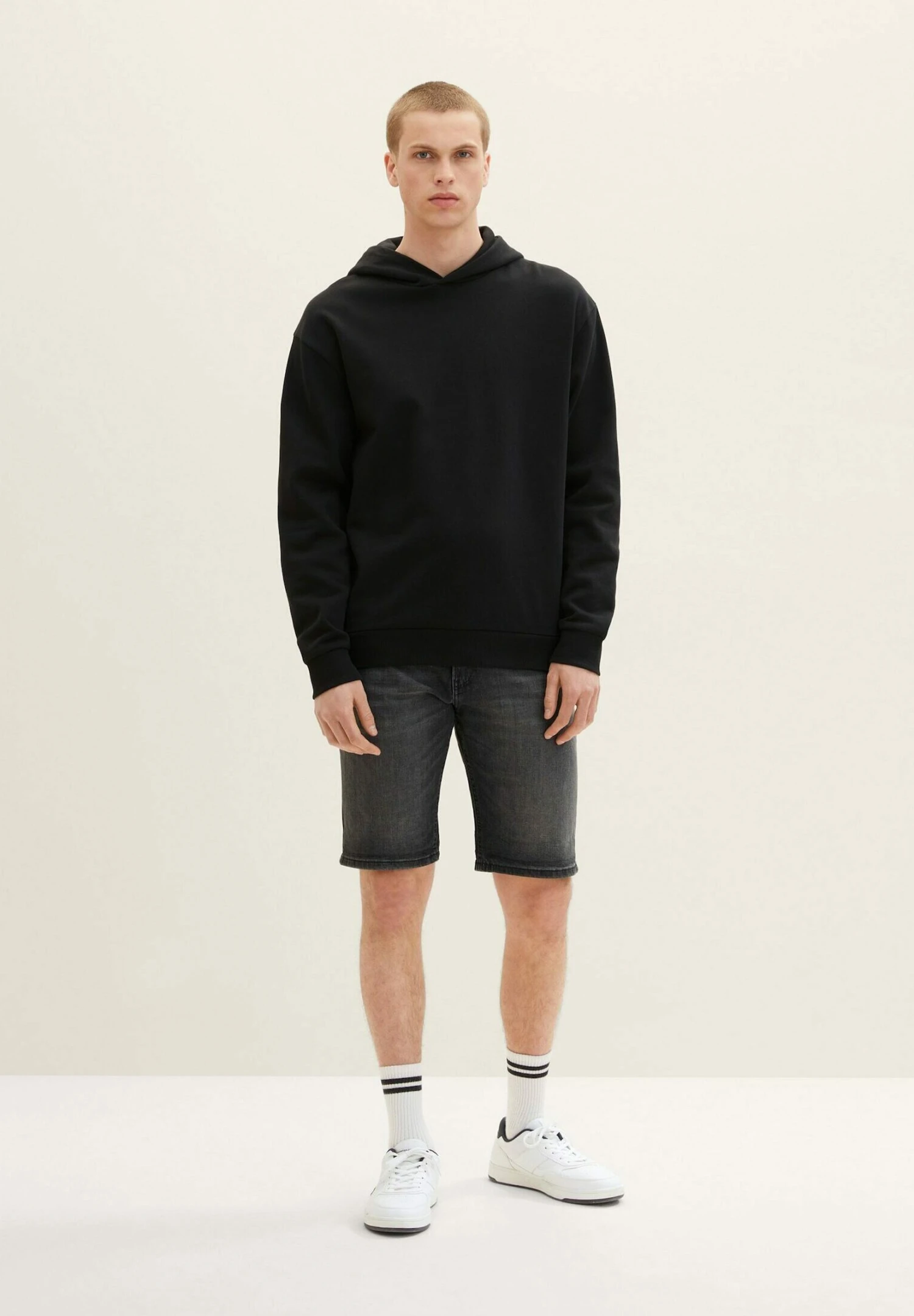 TOM TAILOR Denim Jeansshort - Used Mid Stone Grey Denim 4 TOM TAILOR Denim Jeansshort - Used Mid Stone Grey Denim - Afbeelding 2