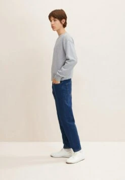 TOM TAILOR Denim Straight Leg Jeans - Used Mid Stone Blue Denim -Syntia Delaney 768bf953e3c248fbba50b7141c4dcc38