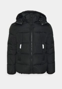 TOM TAILOR Denim Puffer - Winterjas - Black -Syntia Delaney 77176f6f316247bdafeaca2c9028c027