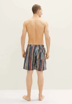 Tom Tailor Gemusterte - Zwemshorts - Navy Multicolor Stripe -Syntia Delaney 7819129935e249ebb82dfc8c457feb2c