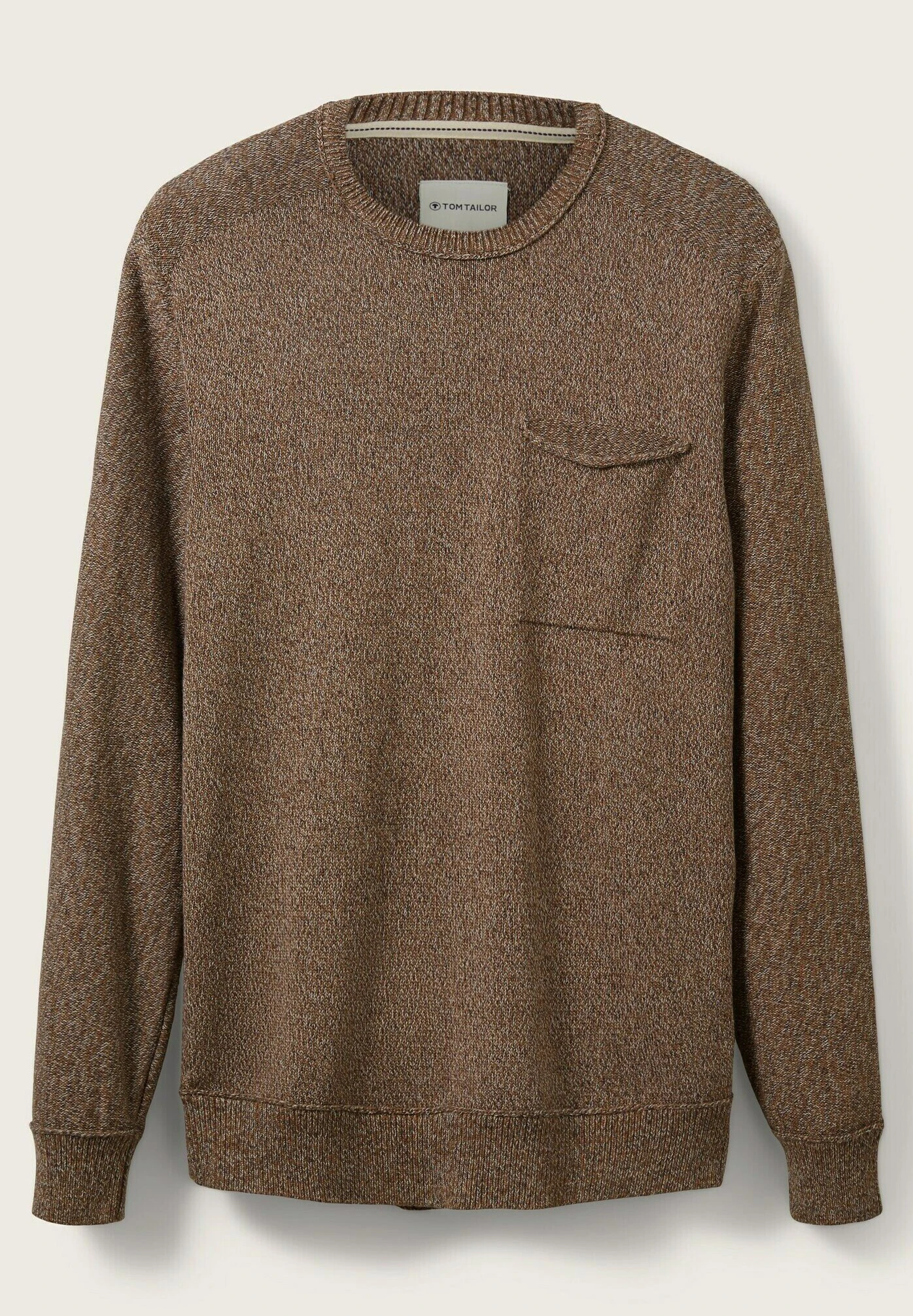 Tom Tailor Trui - Brown Melange Structure 11 Tom Tailor Trui - Brown Melange Structure - Afbeelding 9