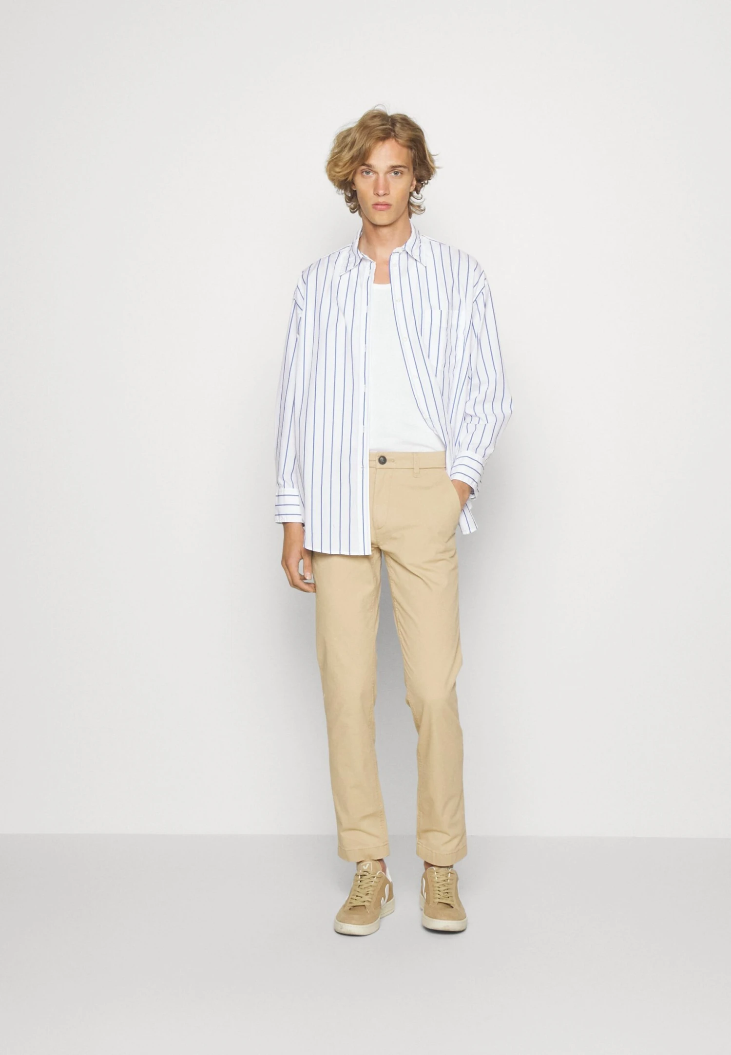 Tom Tailor Trousers - Chino - Beach Sand 4 Tom Tailor Trousers - Chino - Beach Sand - Afbeelding 2