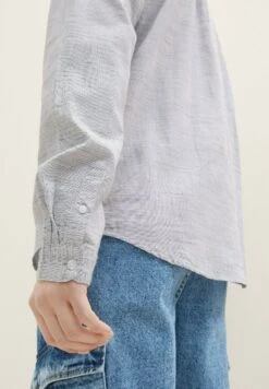 TOM TAILOR Denim Overhemd - Navy Structure -Syntia Delaney 7bbaf25d9f81401eb851ed44e1c0cb62