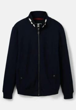 Tom Tailor Mit Struktur - Sweater Met Rits - Sky Captain Blue -Syntia Delaney 7cc93114331a49f997e6a67023e036d3