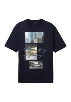 Tom Tailor T-Shirt Print - Sky Captain Blue