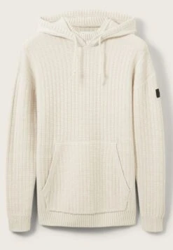 TOM TAILOR Denim Mit Struktur - Hoodie - Cold Beige Melange -Syntia Delaney 7f664234e62c4227aa8817460db59a27