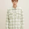 TOM TAILOR Denim Mit Karomuster  - Jas - Cold Green Beige Big Check