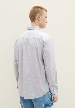 TOM TAILOR Denim Overhemd - Navy Structure -Syntia Delaney 806cb093ade042e7af3a00bcbcca22d7