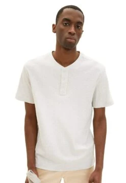 Tom Tailor Mit Struktur - T-Shirt Basic - Vintage Beige Melange -Syntia Delaney 8079019687e24f3d8b128f142ac67211