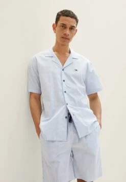 Tom Tailor Gestreifter Kurz Set - Pyjama - Blue Light Stripe 12 Tom Tailor Gestreifter Kurz Set - Pyjama - Blue Light Stripe -Syntia Delaney 80aff2943daf4cd09c08b3e7aa0f2408