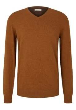 Tom Tailor V-Neck - Trui - Equestrian Brown Melange -Syntia Delaney 851b2e9f83674fce81ded36ef24d6882