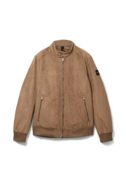 Tom Tailor Mit Stehkrgen  - Imitatieleren Jas - Viper Brown Fake Leather -Syntia Delaney 8649b3731b2f4cc188e4b967f626c556