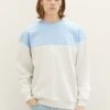 TOM TAILOR Denim Mit Colour Bloc - Sweater - Foggy Dawn -Syntia Delaney 873c58fe91d94f87930fa37b87c3e2ea