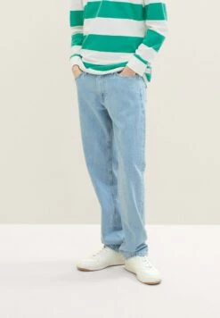 TOM TAILOR Denim Straight Leg Jeans - Clean Bleached Blue Denim -Syntia Delaney 8755573bf3b34b7d931357ce7d7fa1ca