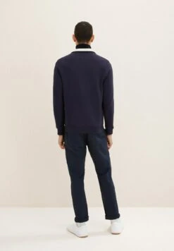 Tom Tailor Sweater Met Rits - Knitted Navy -Syntia Delaney 882683bc80134957b3ed55006c95f16a