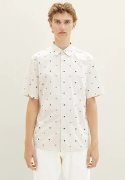 TOM TAILOR Denim Gemustertes- Overhemd - White Black Wildflower Print