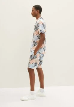 Tom Tailor Gemusterte- Shorts - Orange Colorful Leaf Design -Syntia Delaney 891a8c8fd46d47b7a3f052f444a01cb3