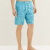 Tom Tailor Gemusterte - Zwemshorts - Blue Tibetan Stone Leaf Design -Syntia Delaney 8a1d266ba5324bb6af0fb6e5aeb9b3e2