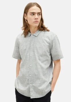 TOM TAILOR Denim Kurzarm - Overhemd - Black Woolwhite Slub Structur 15 TOM TAILOR Denim Kurzarm - Overhemd - Black Woolwhite Slub Structur -Syntia Delaney 8d0a758ec4f64d3c8d79110526fd6a8a