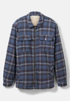 TOM TAILOR Denim Mit Karomuster  - Jas - Blue Coal Grey Big Check -Syntia Delaney 8d584029493d43dca337f400643adc54