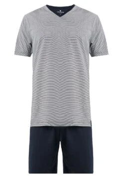 Tom Tailor Shorty V-Neck Set - Pyjama - Dark Blue -Syntia Delaney 8d849f88237d4eaa8a45598090929723