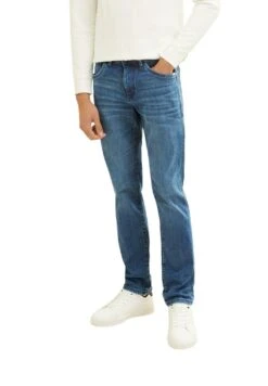 Tom Tailor Josh - Straight Leg Jeans - Used Mid Stone Blue Denim -Syntia Delaney 8e9ce6823076488492048d531eb5e7e6