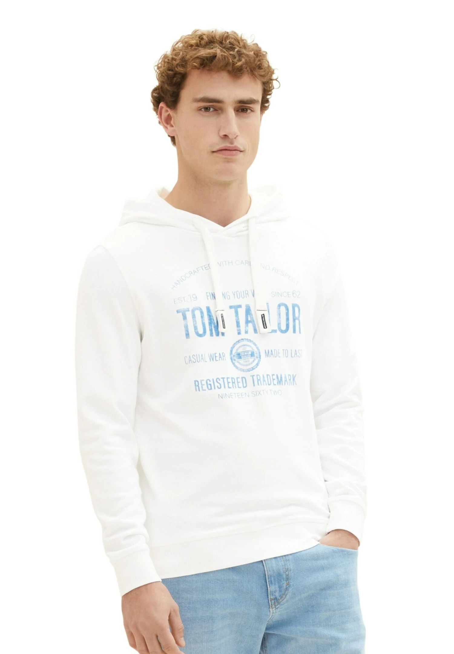 Tom Tailor Mit Print - Hoodie - White 4 Tom Tailor Mit Print - Hoodie - White - Afbeelding 2