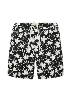 TOM TAILOR Denim Bedruckte - Trainingsbroek - Black White Wildflower Print -Syntia Delaney 906f6c36e9f44fe6a34f703137538cda