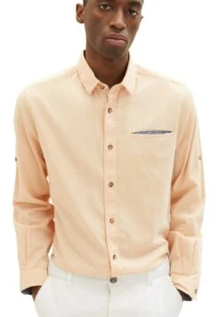 Tom Tailor Mit Struktur - Overhemd - Orange White Squared Structure -Syntia Delaney 93afbed87e32408caae04830246604df