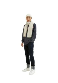 Tom Tailor Accessoire Basic- Sjaal - Nice Off White Melange -Syntia Delaney 94a3b81a3de14e6f9ec413a476bf4023