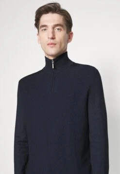 Tom Tailor Structured Troyer - Trui - Blue Grey -Syntia Delaney 953f9a74c02d409c871548e14ce892b1