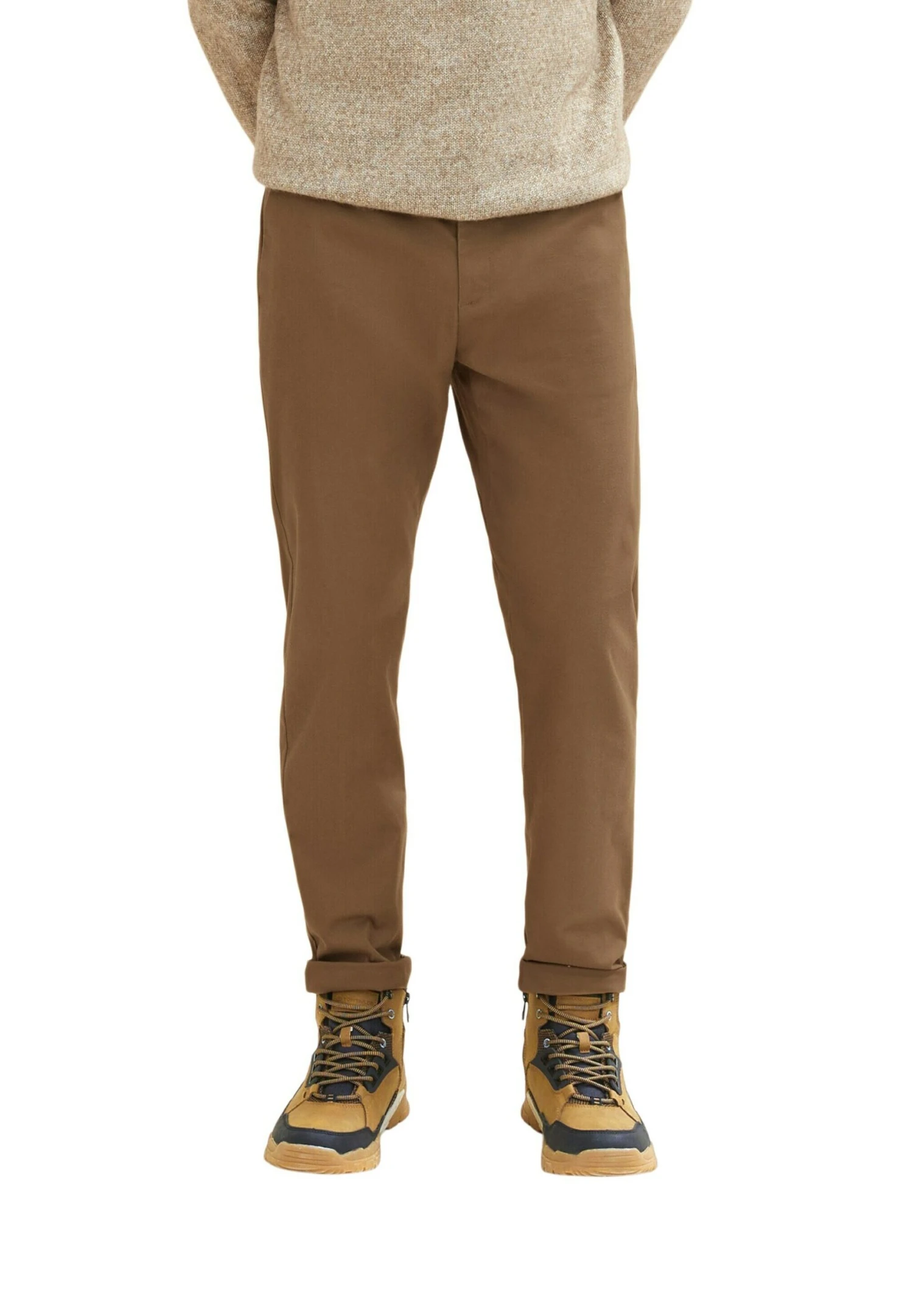 Tom Tailor Broek - Beige Two Tone Dobby 4 Tom Tailor Broek - Beige Two Tone Dobby - Afbeelding 2