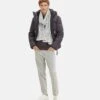 TOM TAILOR Denim Mit Logo Stickerei - Sjaal - Light Stone Grey Melange