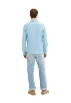 Tom Tailor Basic - Overhemd - Blue Chambray -Syntia Delaney 98672af2f0ab406aadad767baa3bdd09
