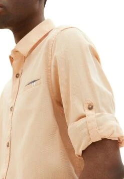 Tom Tailor Mit Struktur - Overhemd - Orange White Squared Structure -Syntia Delaney 98761e3980764d4b8292892a462c33d7