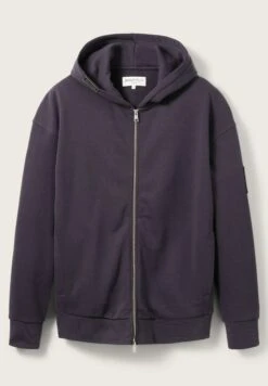 TOM TAILOR Denim Mit Logo-Detail - Sweater Met Rits - Coal Grey -Syntia Delaney 9a843a42303e4bc99f18b03f645f97eb