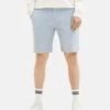 TOM TAILOR Denim Shorts - Blue White Dobby