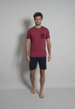 Tom Tailor Set - Pyjama - Rot Dunkel Melange